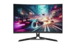 Lenovo Legion R32qc-30 31.5-inch QHD 180Hz VA gaming monitor with a curved display.
