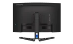 Lenovo Legion R32qc-30 monitor rear view with stand and Legion logo.
