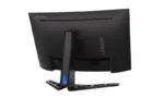 Lenovo Legion R32qc-30 curved QHD monitor rear view with stand.