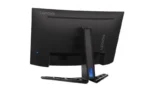 Lenovo Legion R32qc-30 monitor rear view with stand and blue lighting detail