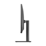 Side view of a sleek, dark grey Lenovo V100-13BE005QIH all-in-one desktop monitor with a modern stand.