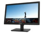 Lenovo C19-10 18.5-inch HD TN monitor with graffiti art and unicyclist on screen.