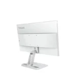 Lenovo L24-4C monitor rear view, white finish, with stand.