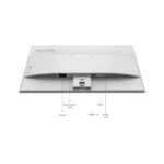Lenovo L24-4C monitor rear ports showing power, Kensington lock, HDMI 1.4, VGA, and audio out.