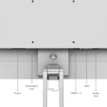 Lenovo L24-4C monitor ports: Power, Kensington Lock, HDMI 1.4, VGA, and Audio Out.