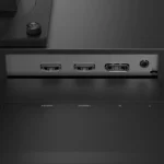 Lenovo Legion 27Q-10 monitor ports featuring HDMI, DisplayPort, and audio jack.