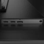 Lenovo Legion 27Q-10 OLED Monitor ports: two HDMI and one audio jack.
