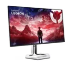 Lenovo Legion Pro 32UD-10 31.5-inch 4K 240Hz QD-OLED gaming monitor with striking mountain landscape wallpaper.
