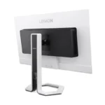 Lenovo Legion Pro 32UD-10 monitor rear view with stand and ports.