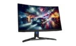 Lenovo Legion R27qc-30 27-inch QHD 180Hz VA gaming monitor with curved display.