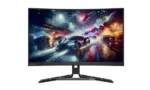 Lenovo Legion R27qc-30 27-inch QHD 180Hz VA gaming monitor with curved display.