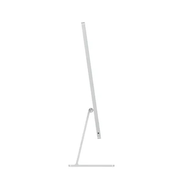 Side view of a silver Apple iMac 24-inch M4 with a 10-core CPU and 10-core GPU.