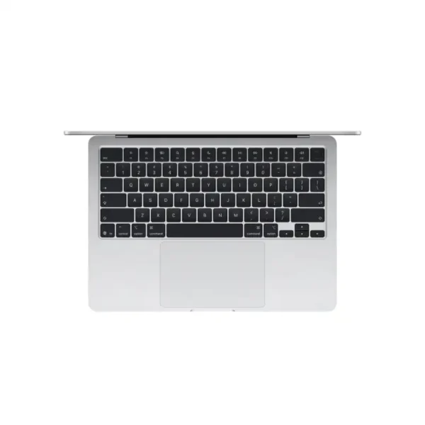 Silver Apple MacBook Air 13-inch laptop with M5 10-core CPU, 8-core GPU, 16GB RAM, and 512GB SSD.