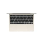 Apple MacBook Air 13-inch M5 laptop in starlight, featuring a 10-core CPU, 8-core GPU, 16GB RAM, and 512GB SSD.