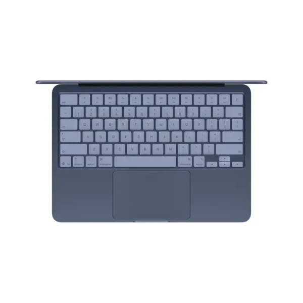 Indigo Apple MacBook Neo 13-inch A18 Pro laptop with 6-core CPU, 5-core GPU, 8GB RAM, 256GB SSD.
