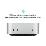 Apple Mac mini M4 with ultra-compact design, carbon-neutral construction.