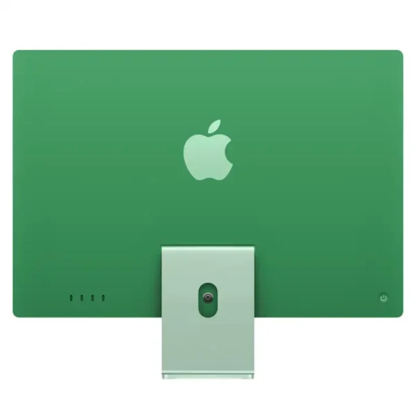 Green Apple iMac 24-inch M4 with 10-core CPU, 10-core GPU, 16GB RAM, 512GB SSD.