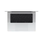 Top view of silver Apple MacBook Pro 16-inch M4 Max with 14-core CPU, 32-core GPU, 36GB RAM, 1TB SSD.