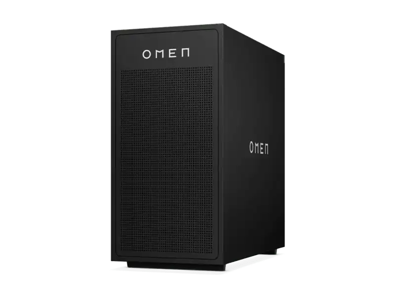 HP OMEN 35L Gaming Desktop GT17-0000in PC with black tower and OMEN logo.