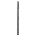 Side view of Lenovo Tab K11 Gen 2 5G tablet in Luna Grey, showing ports and speaker grille.