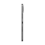 Side view of Lenovo Tab K11 Gen 2 Luna Grey tablet showing ports and speaker grille.