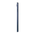 Side view of the Lenovo Tab M10 5G in Abyss Blue, showing its slim profile and buttons.