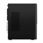 Lenovo ThinkCentre neo 30t Gen 5 tower desktop side view with I/O ports and ventilation grille.