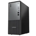 Lenovo ThinkCentre neo 30t tower desktop with Intel Core i5 processor and black vertical striped front panel.