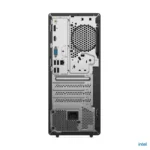 Lenovo ThinkCentre neo 50t Gen 6 rear panel with ports and power supply.