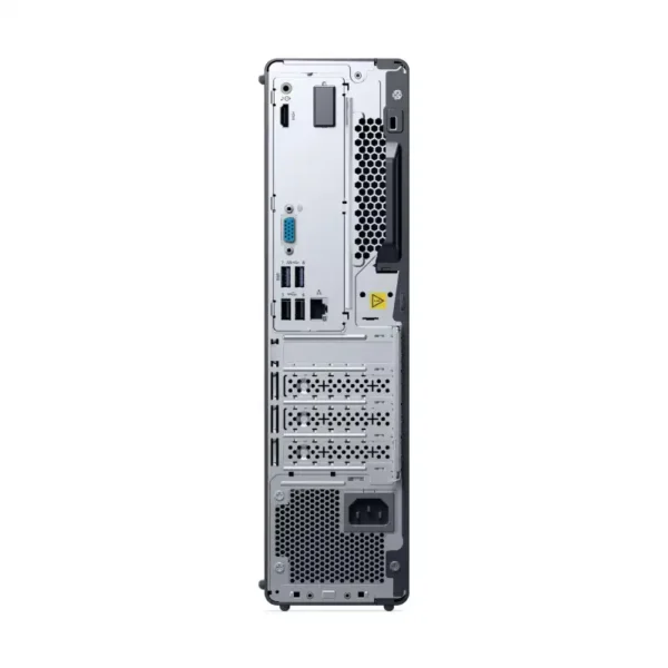 Lenovo ThinkCentre neo 30s Gen 5 SFF desktop rear panel with USB, Ethernet, and power ports.