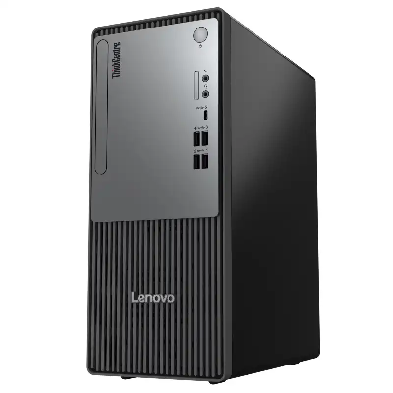 Lenovo ThinkCentre neo 30t Gen 5 tower desktop with Intel Core i3 processor, 8GB DDR5 RAM, and 512GB SSD.