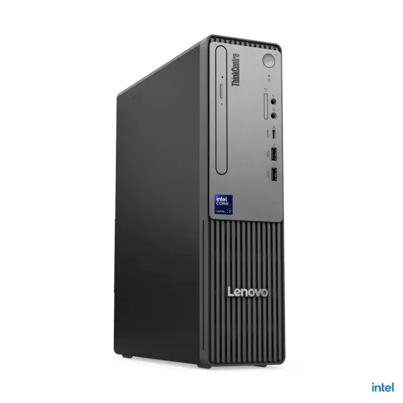 Lenovo ThinkCentre neo 50s Gen 6 small form factor desktop with Intel Core Ultra 5 processor.