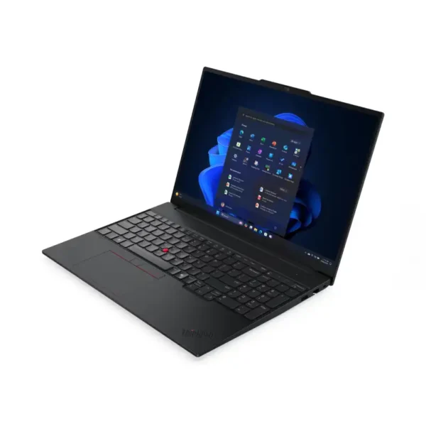 Lenovo ThinkPad E16 Gen 3 laptop with Intel Core Ultra 5 processor, 16-inch WUXGA display, and Windows 11.