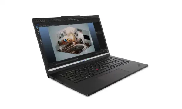 Lenovo ThinkPad P14s Gen 5 laptop with Intel Core Ultra 7, 32GB RAM, 512GB SSD, RTX 500 Ada graphics, and 14.5" WUXGA display
