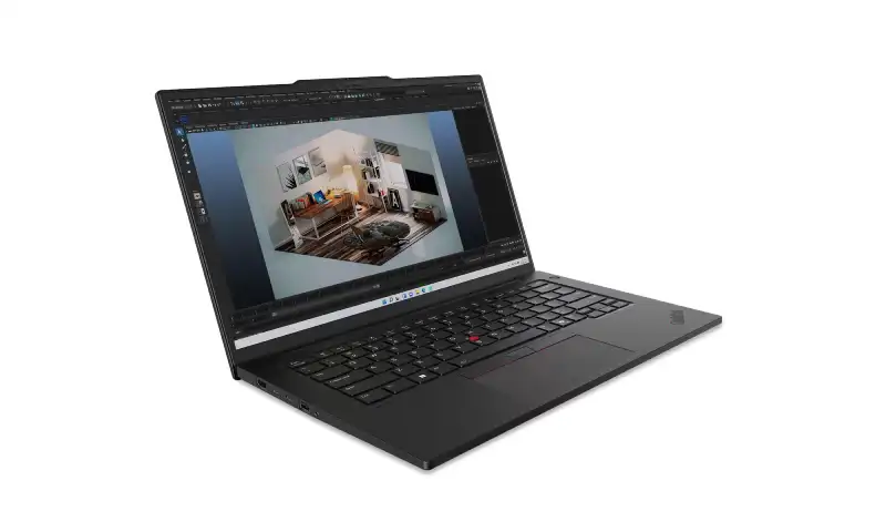 Lenovo ThinkPad P14s Gen 5 laptop with Intel Core Ultra 7, 32GB RAM, 512GB SSD, RTX 500 Ada graphics, and 14.5" WUXGA display