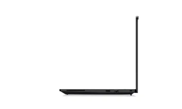 Lenovo ThinkPad P14s Gen 5 laptop side profile with ports visible