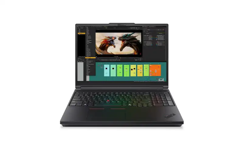 Lenovo ThinkPad P16 Gen 3 laptop with Intel Core Ultra 7, 32GB RAM, 1TB SSD, Intel Arc graphics, and 16" WUXGA display.