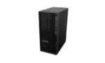 Lenovo ThinkStation P2 Tower Gen 2 workstation with honeycomb front panel and side ports.