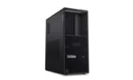 Lenovo ThinkStation P3 Tower Gen 2 workstation with honeycomb front panel and ports.