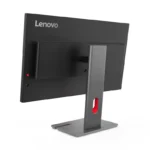 Lenovo ThinkVision P27QD-40 monitor rear view with stand, QHD IPS panel, 120Hz refresh rate.