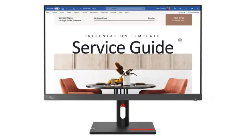 Lenovo ThinkVision S24i-30 23.8-inch FHD IPS monitor with 100Hz refresh rate.