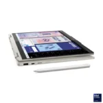 Lenovo Yoga 7 2-in-1 laptop with Intel Core Ultra 7 processor and stylus on white background.
