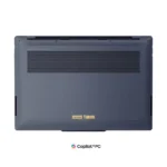 Lenovo Yoga Slim 7 Ultra 14IPH11-83QK007HIN laptop bottom view with ventilation and Lenovo branding.