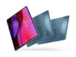 Lenovo Yoga Tab Plus Tidal Teal tablet with 12.7-inch 3K display, 16GB RAM, 512GB storage, and Wi-Fi.