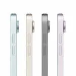 Side profile view of four Apple iPad Air 11-inch M4 tablets in various colors, showcasing the slim design at YourShoppy.com.