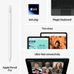 Apple iPad Air 11-inch M4 tablet with Apple Pencil Pro, Magic Keyboard, and ultra-fast connectivity at YourShoppy.com.