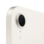 Close-up of the rear camera module on a Starlight Apple iPad mini (A17 Pro) at YourShoppy.com in Koramangala, Bangalore.