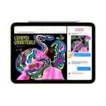 Apple iPad (A16) Wi-Fi 128GB tablet displaying a creative design app with a split-screen interface at YourShoppy.com.