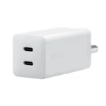 Asus 65W USB-C GaN Charger AC65-05 featuring dual USB-C ports for efficient laptop charging, available at YourShoppy.com.