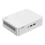 Asus NUC 15 Pro Slim Core Ultra 9 285H white barebone mini PC featuring front USB ports and power button at YourShoppy.com.